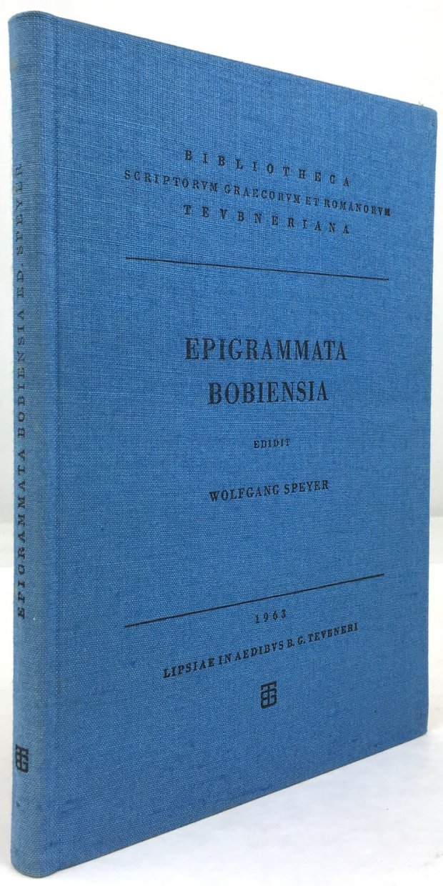 Abbildung von "Epigrammata Bobiensia. Adiectae sunt tabulae XXII."