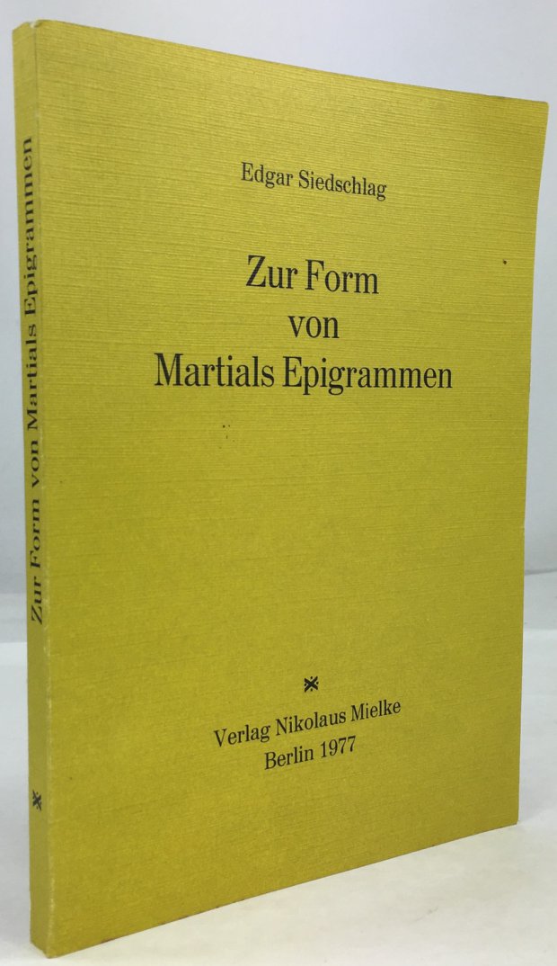 Abbildung von "Zur Form von Martials Epigrammen."