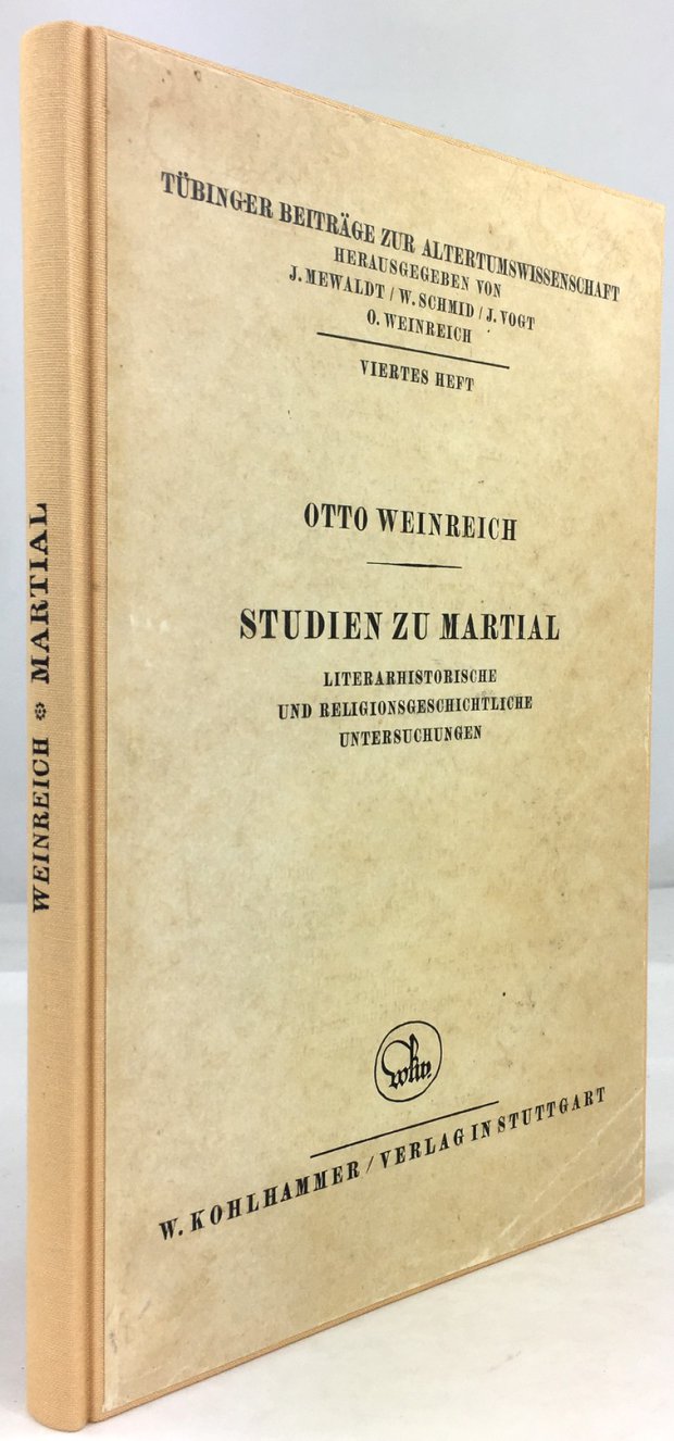 Abbildung von "Studien zu Martial. Literaturhistorische und religionsgeschichtliche Untersuchungen."