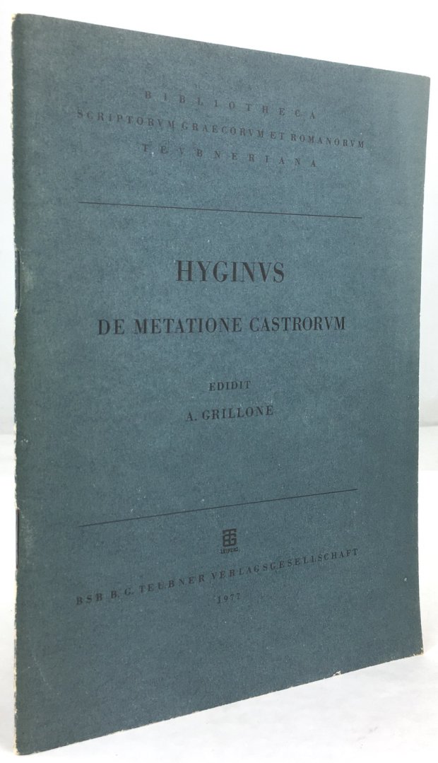 Abbildung von "Hygini qui dicitur de metatione castrorum liber. [Hyginus, De metatione castrotum.] 1. Aufl."