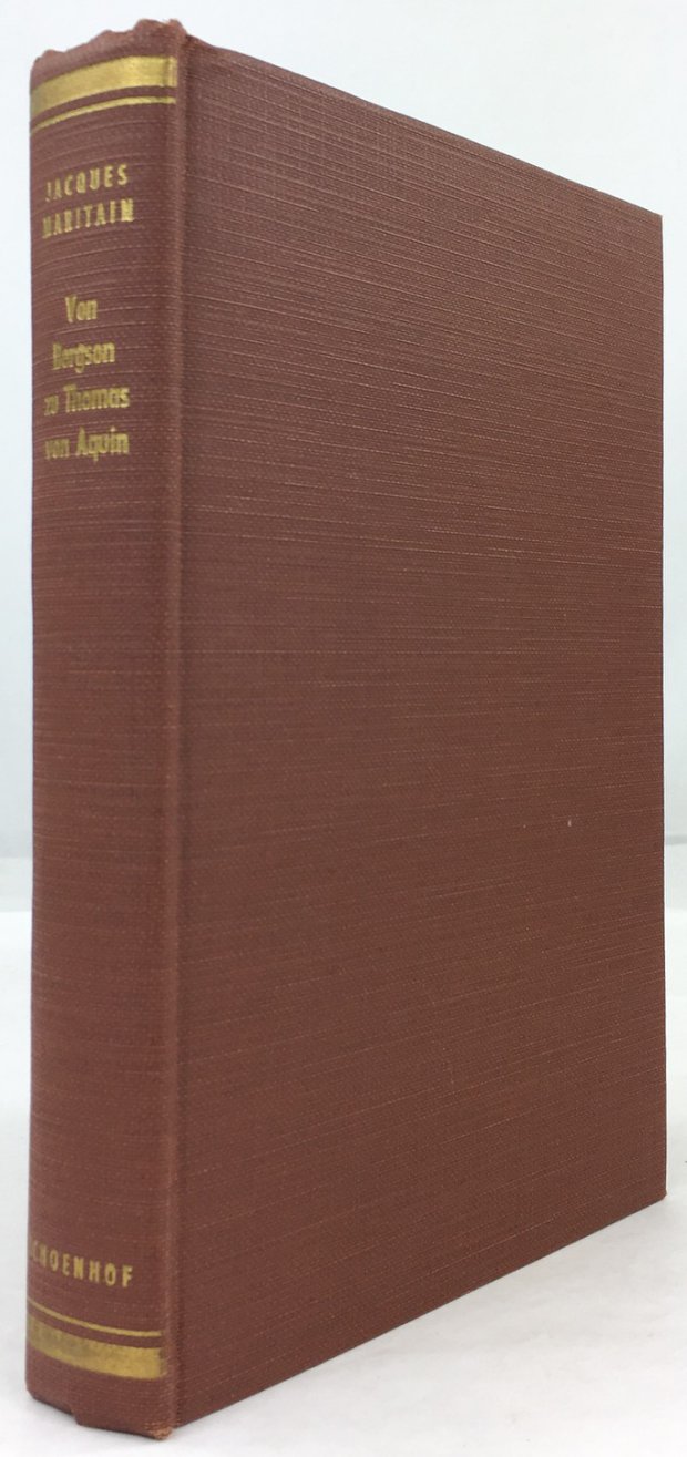 Abbildung von "Von Bergson zu Thomas von Aquin. Acht Abhandlungen über Metaphysik und Moral..."