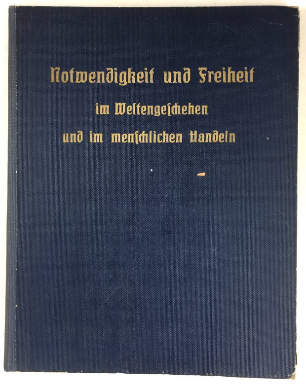 Abbildung von "Notwendigkeit und Freiheit im Weltgeschehen und im menschlichen Handeln. Fünf Vorträge gehalten vom 25. Januar bis zum 8. Februar 1916 in Berlin..."