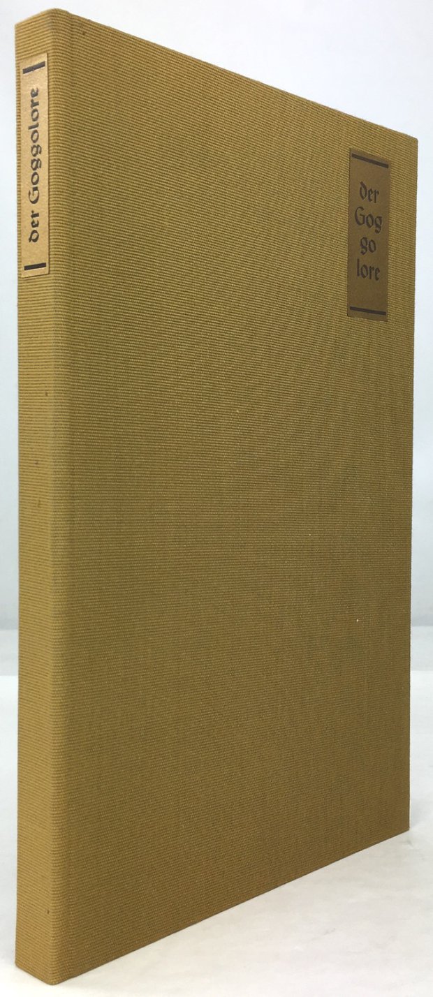 Abbildung von "Der Goggolore. Eine altbairische Volkssage nacherzählt von Otto Reuther. (= Sonderausgabe in beschränkter Auflage für die Freunde der Passavia mit Orig..."