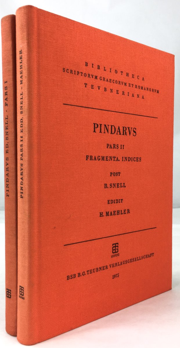 Abbildung von "Pindari Carmina cum Fragmentis. Edidit Bruno Snell. (2 Bände). Pars Prior:..."