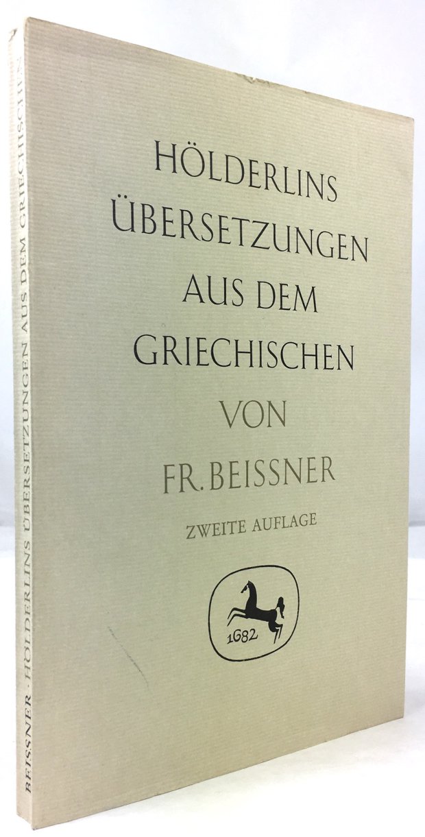 Abbildung von "Hölderlins Übersetzungen aus dem Griechischen. Zweite Auflage."