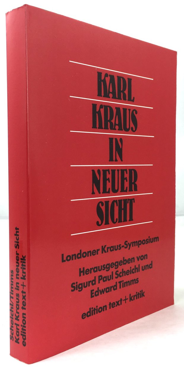 Abbildung von "Karl Kraus in neuer Sicht. Londoner Kraus Symposium. / Karl Kraus in a new perspective..."