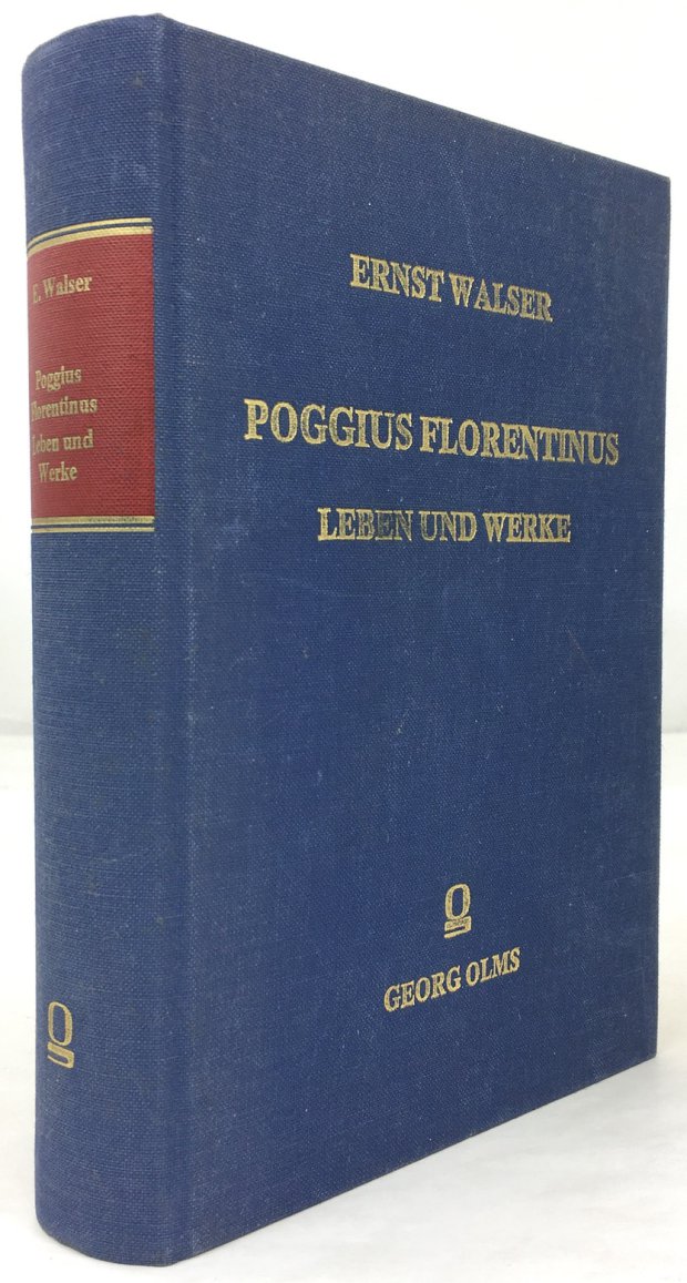 Abbildung von "Poggius Florentinus. Leben und Werke. Nachdruck der Ausgabe Leipzig und Berlin 1914."