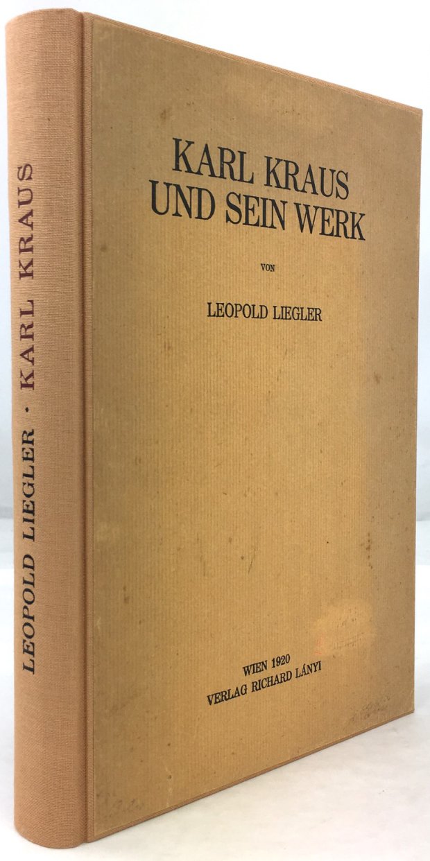 Abbildung von "Karl Kraus und sein Werk."
