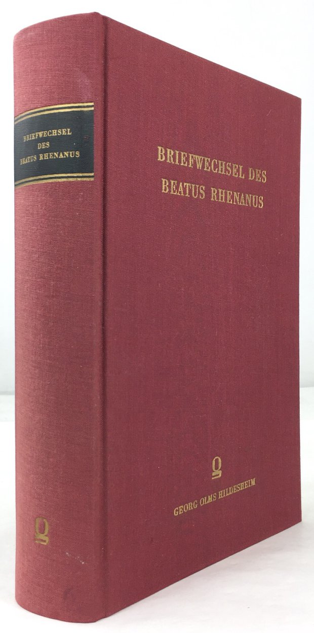 Abbildung von "Briefwechsel des Beatus Rhenanus. (= Reprographischer Nachdruck der Ausgabe Leipzig 1886.)"