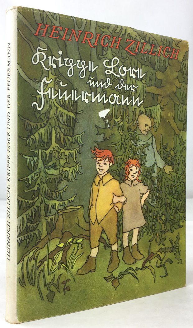 Abbildung von "Krippe-Lore und der Feuermann. Eine Geschichte für Kinder. Mit 4 farbigen und 30 schwarzen Federzeichnungen von Mariatheresia von Rebay."