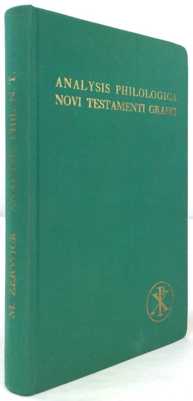Abbildung von "Analysis Philologica Novi Testamenti Graeci. Editio Tertia (Nova impressio)."