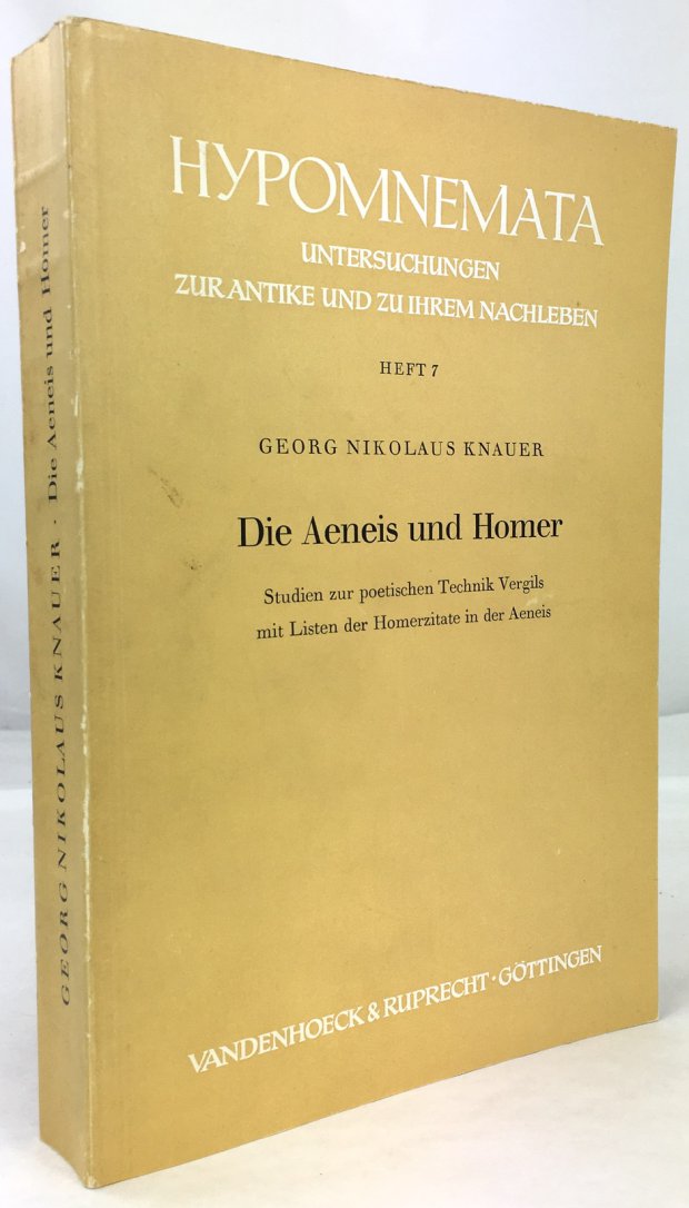 Abbildung von "Die Aeneis und Homer. Studien zur poetischen Technik Vergils mit Listen der Homerzitate in der Aeneis."