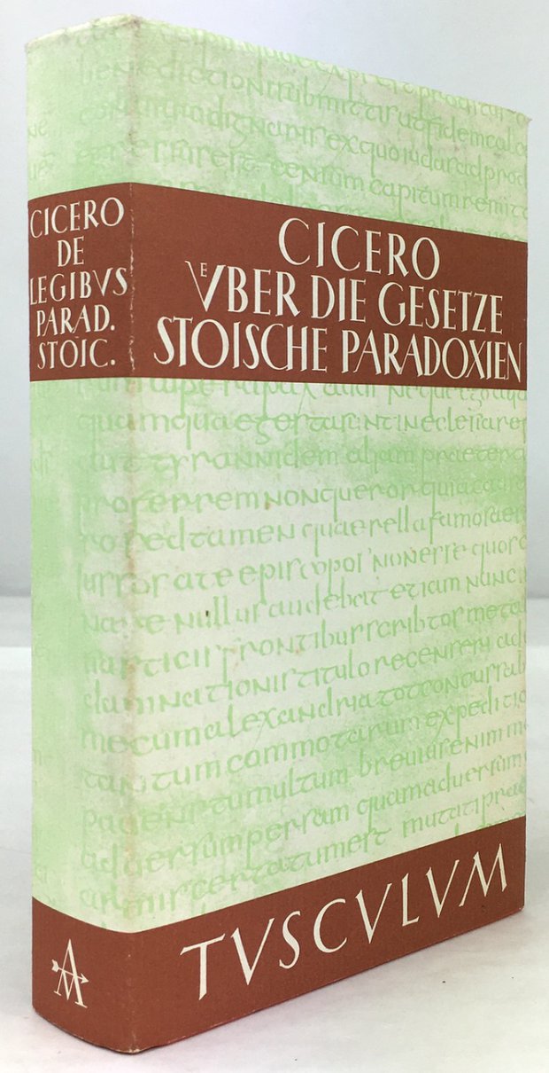 Abbildung von "De legibus. Paradoxa stoicorum. / Über die Gesetze. Stoische Paradoxien..."