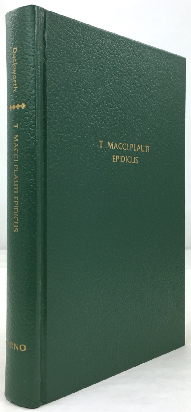 Abbildung von "T. Macci Plauti : Epidicus. Edited with Critical Apparatus and Commentary by George E. Duckworth."
