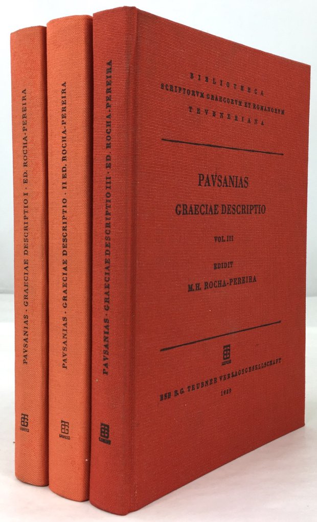 Abbildung von "Pausaniae Graeciae Descriptio. Vol. I - III. (3 Bände, komplett)..."