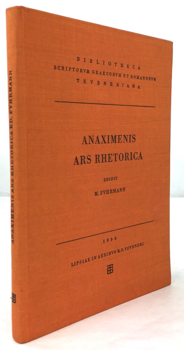 Abbildung von "Anaximenis Ars Rhetorica quae vulgo fertur Aristotelis ad Alexandrum."