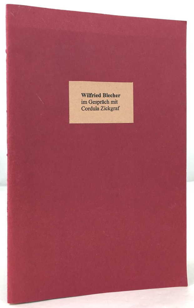 Abbildung von "Wilfried Blecher im Gespräch mit Cordula Zickgraf."