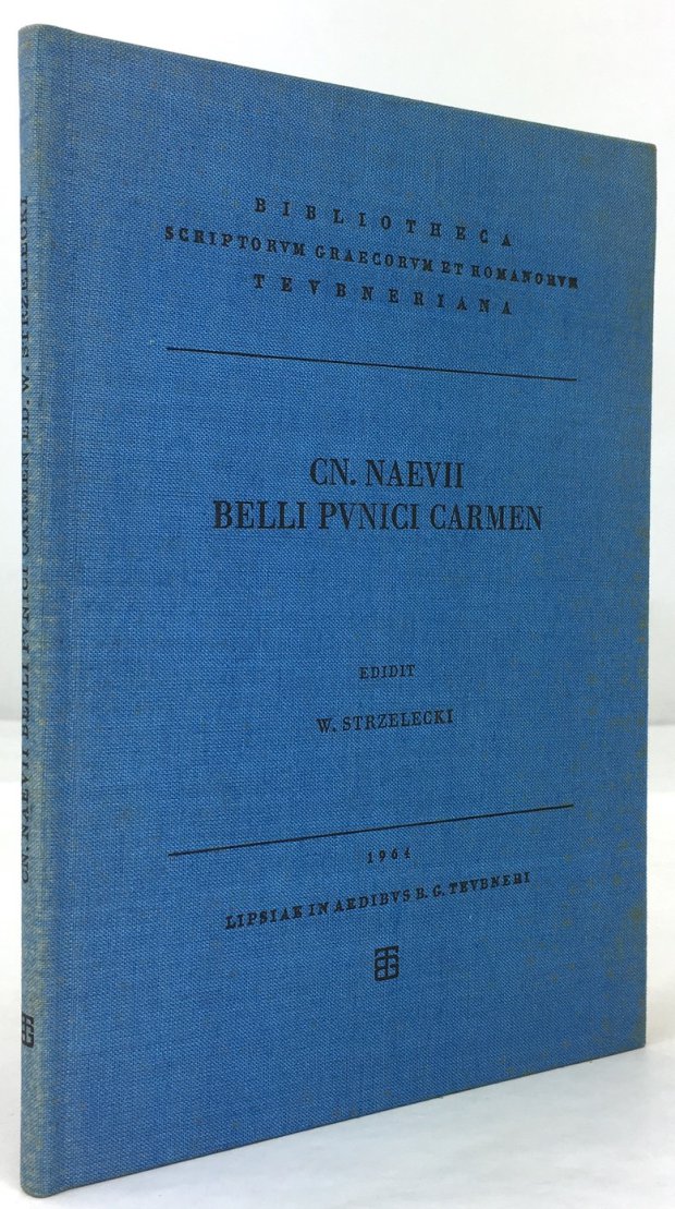 Abbildung von "Cn. Naevii Belli Punici Carminis quae supersunt. Ed. fragm. ordinem constituit apparatu critico atque commentariolo metrico instruxit Wladyslaw Strzelecki."