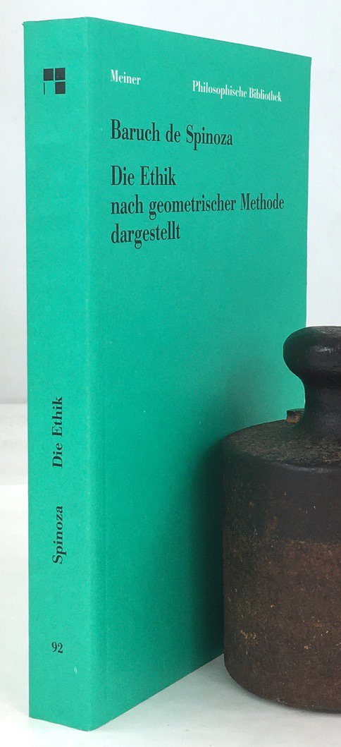 Abbildung von "Die Ethik nach geometrischer Methode dargestellt. Übersetzt und mit Anmerkungen von Otto Baensch..."