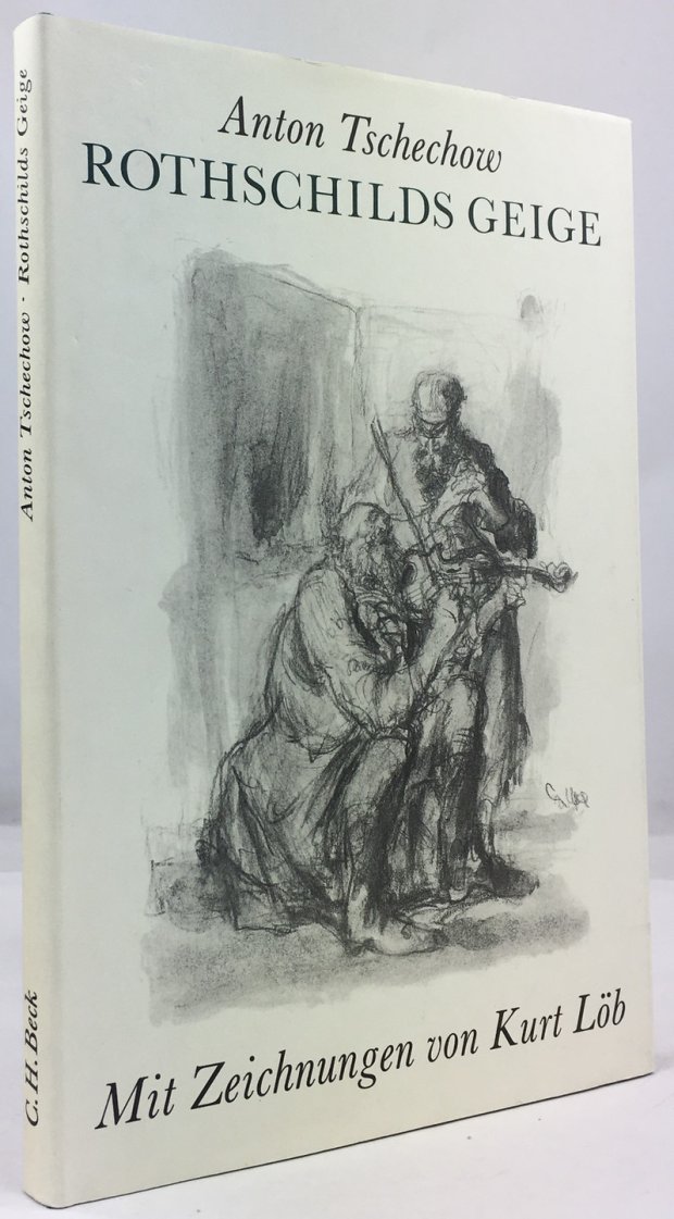 Abbildung von "Rothschilds Geige. Erz&auml;hlungen. Mit Zeichnungen von Kurt L&ouml;b. Aus dem Russischen &uuml;bertragen von Marga und Roland Erb,..."