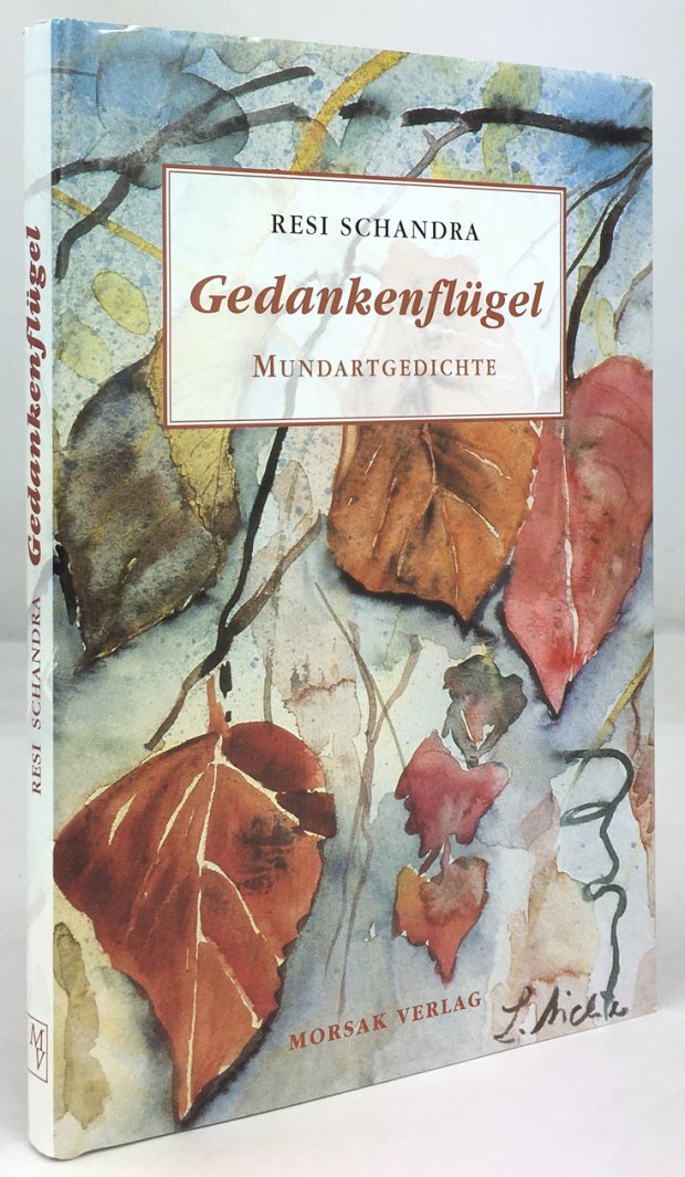 Abbildung von "Gedankenflügel. Mundartgedichte. Illustrationnen von Luise Aicher."