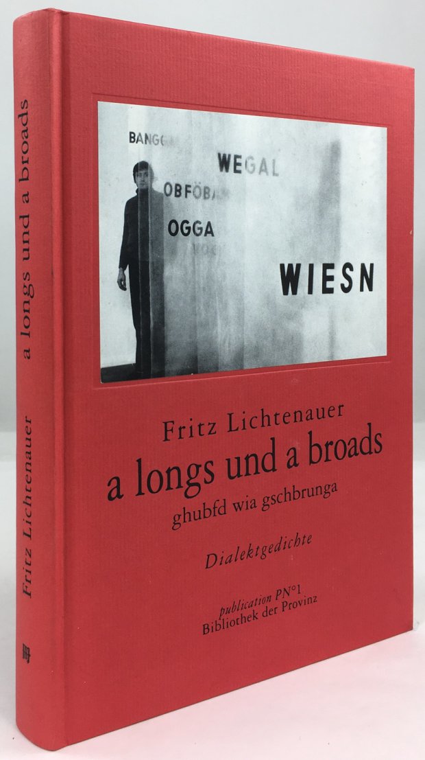 Abbildung von "a longs und a broads. ghubfd wia gschbrunga. Dialektgedichte."