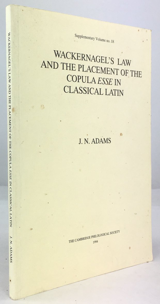 Abbildung von "Wackernagel's Law and the placement of the copula ESSE in classical latin."