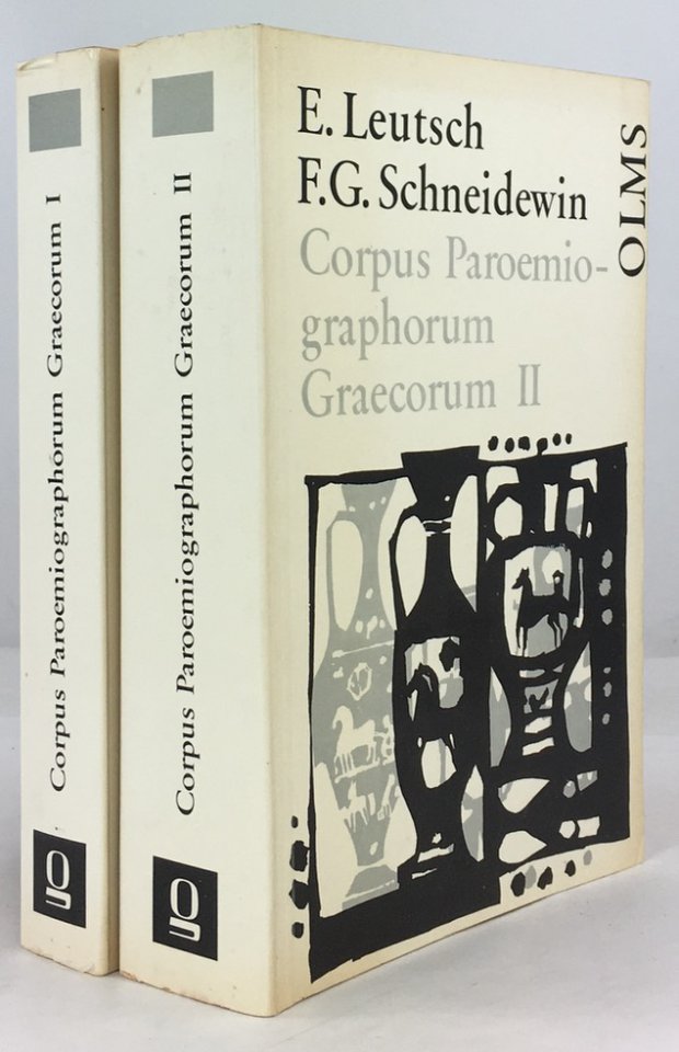 Abbildung von "Corpus Paroemiographorum Graecorum (Zwei B&auml;nde, komplett). Bd. I: Zenobius, Diogenianus,..."