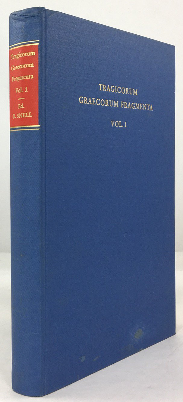 Abbildung von "Tragicorum Graecorum Fragmenta (TrGF). Vol.1 : Didascaliae tragicae; Catalogi tragicorum et tragoediarum; Testimonia et fragmenta tragicorum minorum."