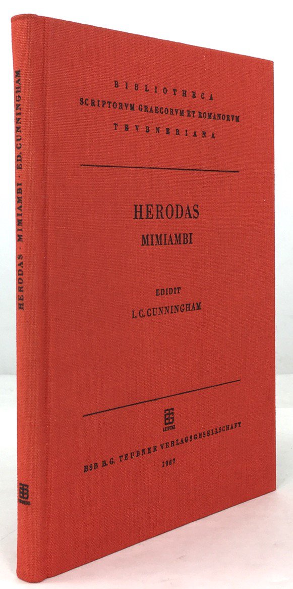Abbildung von "Herodae Mimiambi cum appendice fragmentorum mimorum papyraceorum edidit I. C. Cunningham."