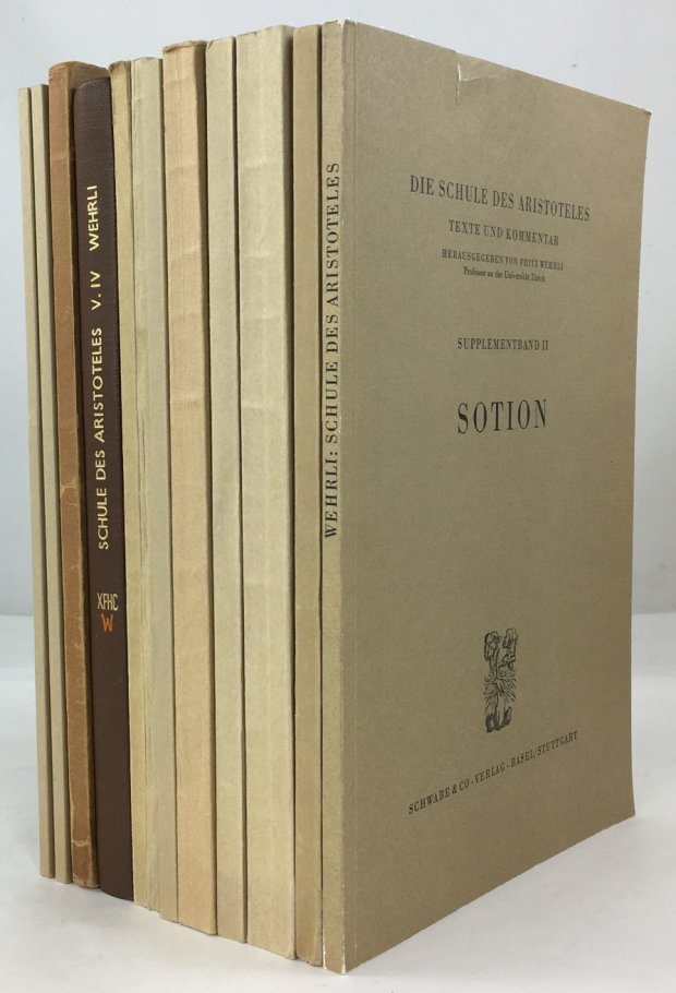 Abbildung von "Die Schule des Aristoteles. Texte und Kommentar. (In 12 Teilen:..."