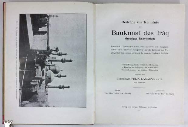 Abbildung von "Beitr&auml;ge zur Kenntnis der Baukunst des Iraq (heutiges Babylonien). Bautechnik,..."