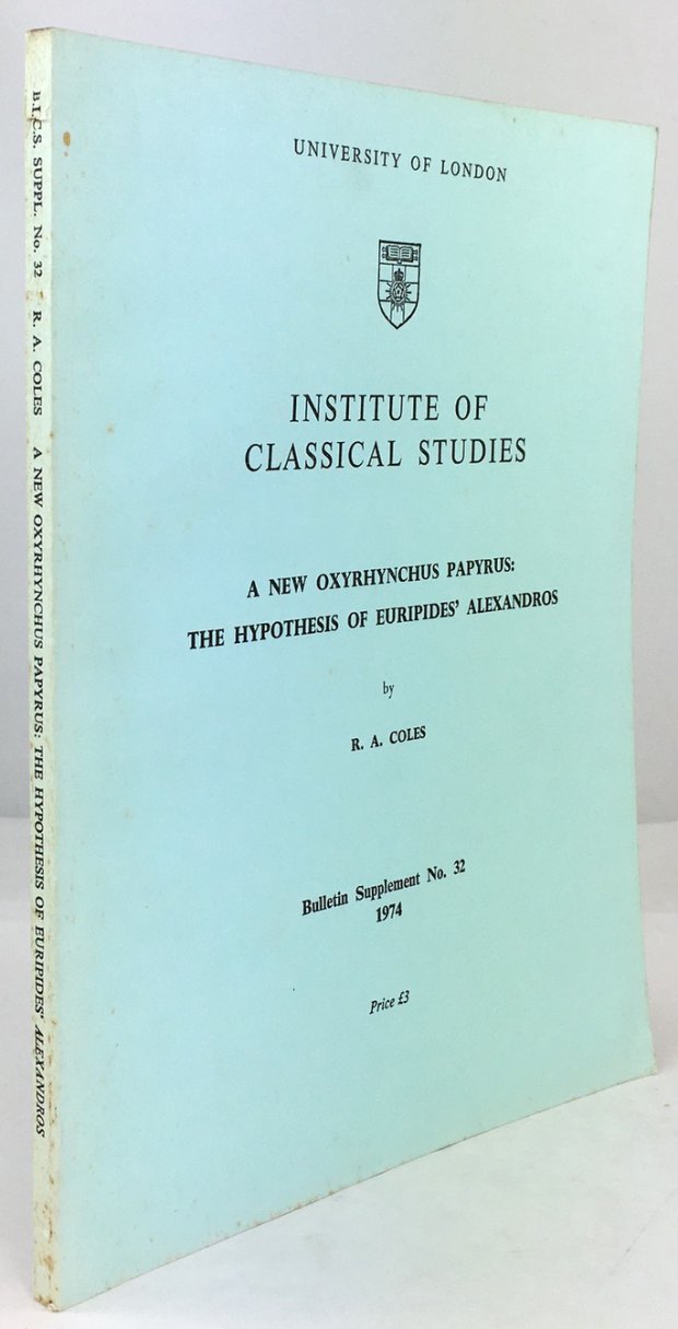 Abbildung von "A New Oxyrhynchus Papyrus: The Hypothesis of Euripides' Alexandros."