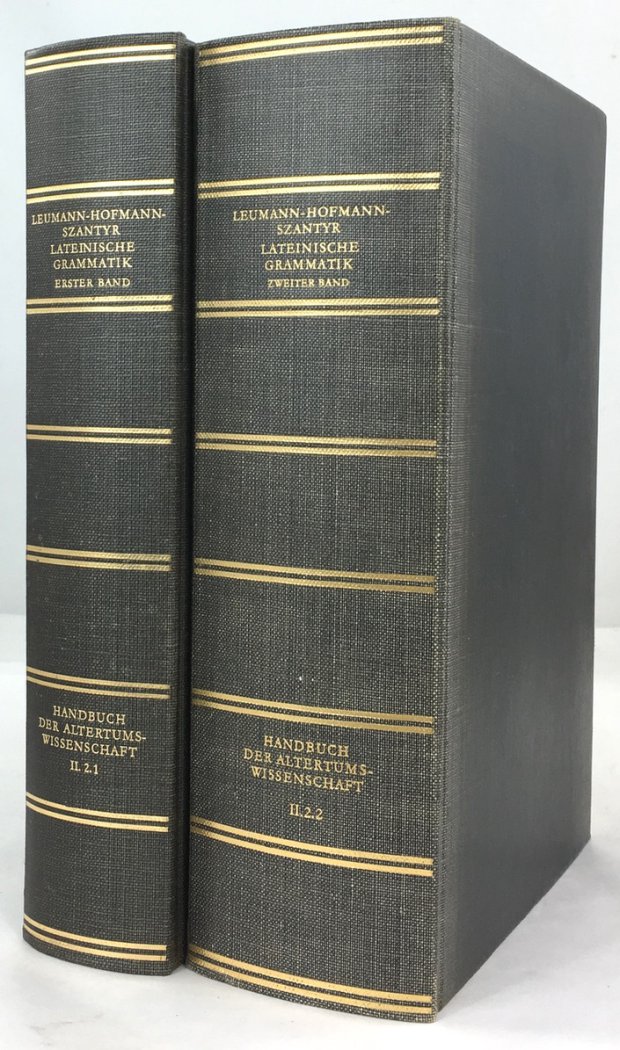 Abbildung von "Lateinische Grammatik von Leumann-Hofmann-Szantyr. Band 1 + 2. Band 1: Lateinische Laut- und Formenlehre von Manu Leumann..."