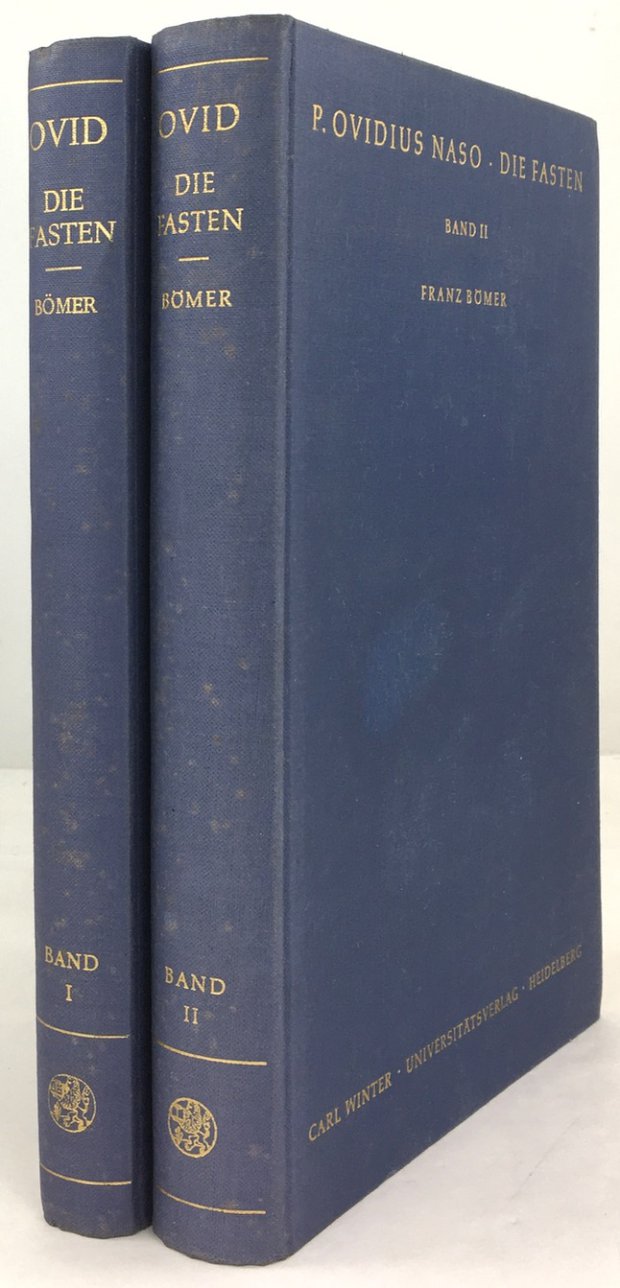 Abbildung von "P. Ovidius Naso. Die Fasten. (2 B&auml;nde). Band I: Einleitung - Text und &Uuml;bersetzung..."