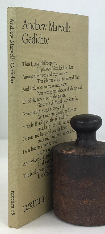 Abbildung von "Gedichte. &Uuml;bertragen und herausgegeben von Werner Vordtriede. Neuausgabe. [Englisch - deutsch; mit dem Marvell-Essay von T. S. Eliot (1921)]."