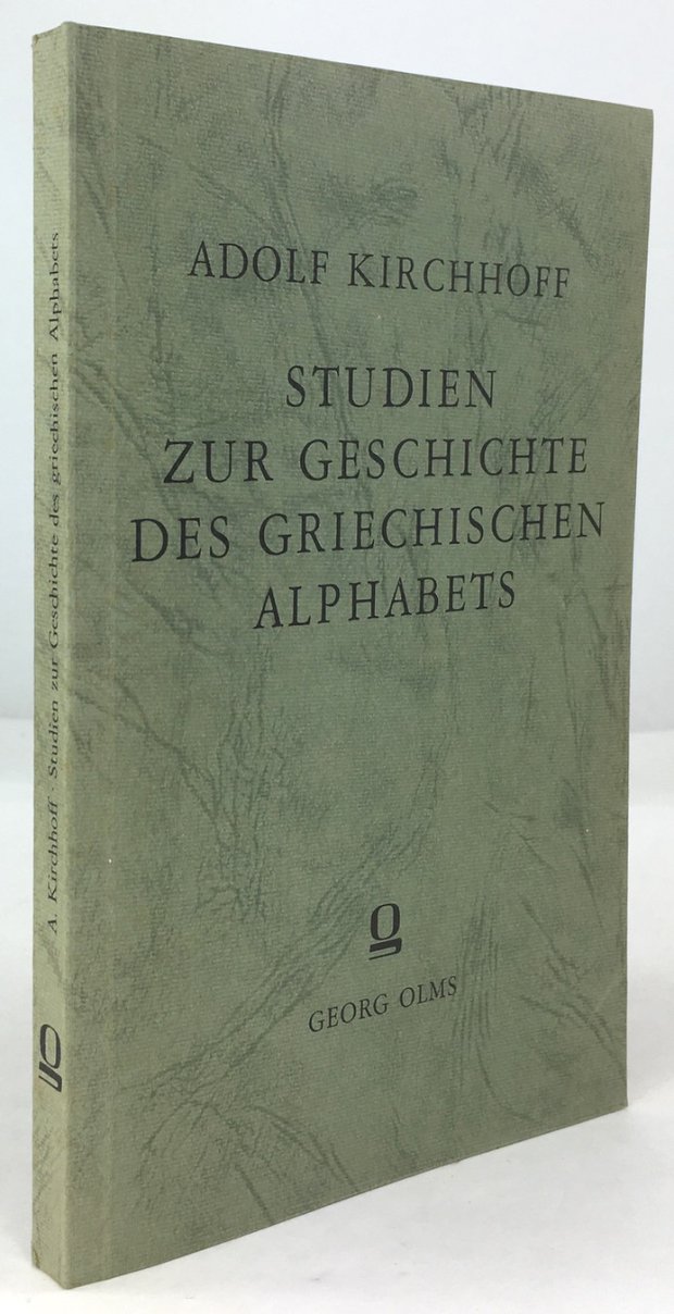 Abbildung von "Studien zur Geschichte des griechischen Alphabets. (= Nachdruck der 4. umgearbeiteten Auflage G&uuml;tersloh 1887)..."