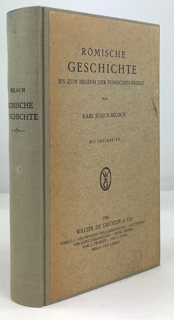 Abbildung von "R&ouml;mische Geschichte bis zum Beginn der Punischen Kriege. Mit drei Karten."