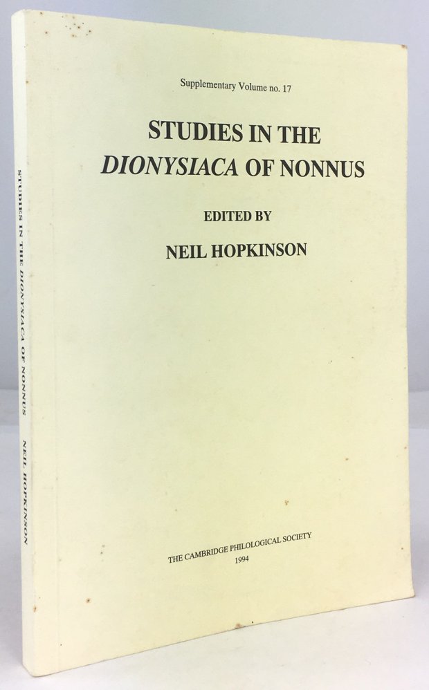 Abbildung von "Studies in the Dionysiaca of Nonnus."