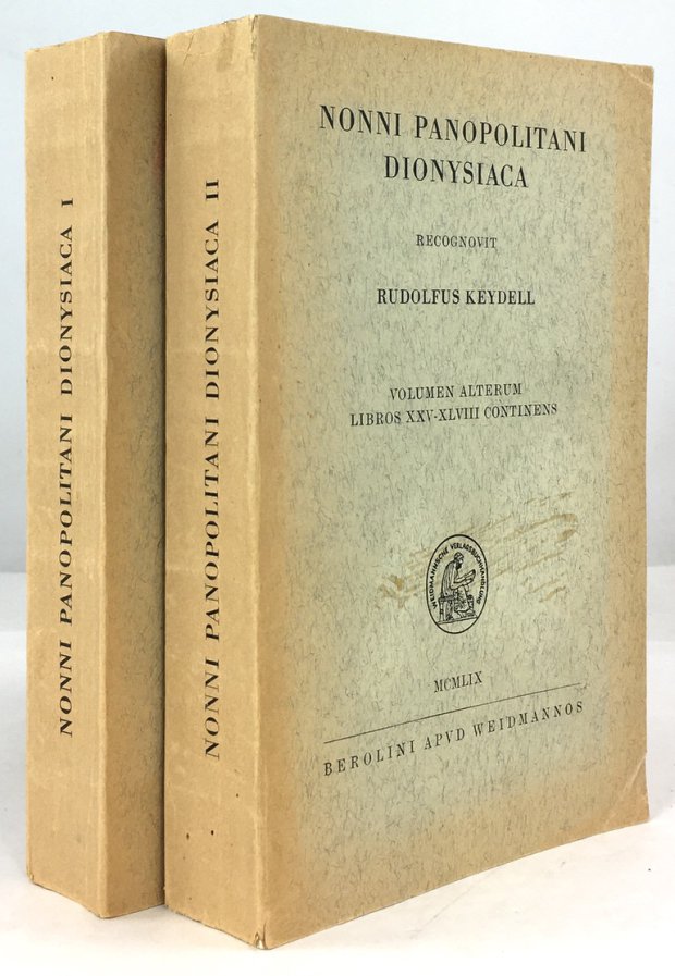 Abbildung von "Nonni Panopolitani Dionysiaca. Volumen Prius: Libro I -XXIV Continens /..."