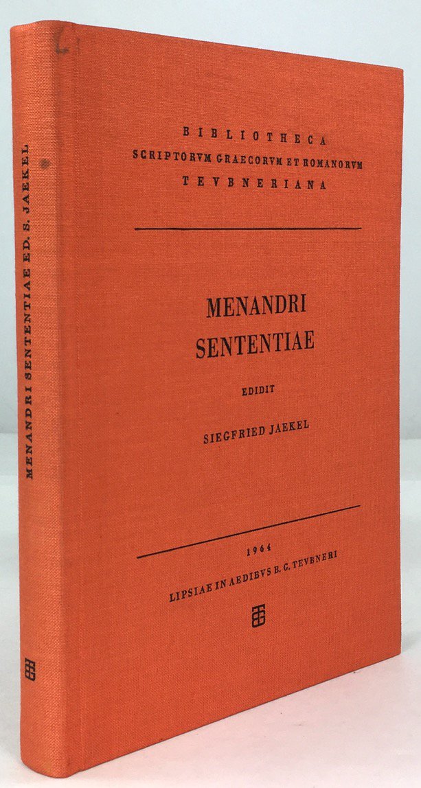 Abbildung von "Menandri Sententiae. Comparatio Menandri et Philistionis."