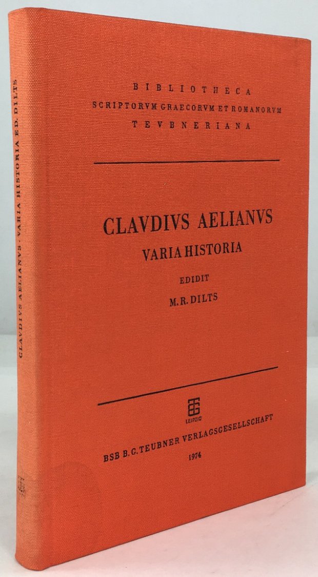 Abbildung von "Claudii Aeliani Varia Historia. 1. Auflage."