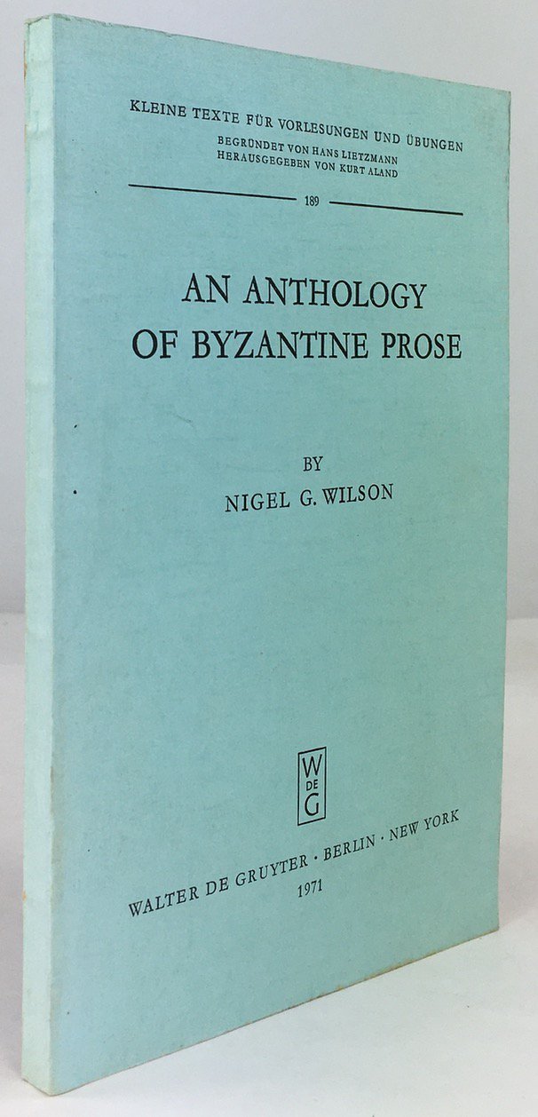 Abbildung von "An Anthology of Byzantine Prose."