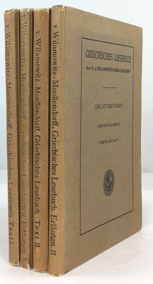 Abbildung von "Griechisches Lesebuch. Text: Erster Halbband -Zehnte Auflage und Zweiter Halbband - Sechste Auflage..."