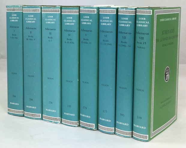 Abbildung von "Athenaeus. The learned Banqueters. I bis VIII. Book 1 bis 15 cplt. (8 B&auml;nde cplt.)."