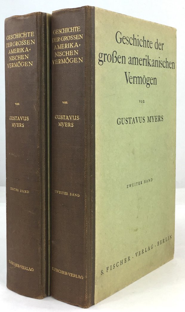 Abbildung von "Geschichte der gro&szlig;en amerikanischen Verm&ouml;gen. Mit dem Bilde des Verfassers (2 B&auml;nde)."