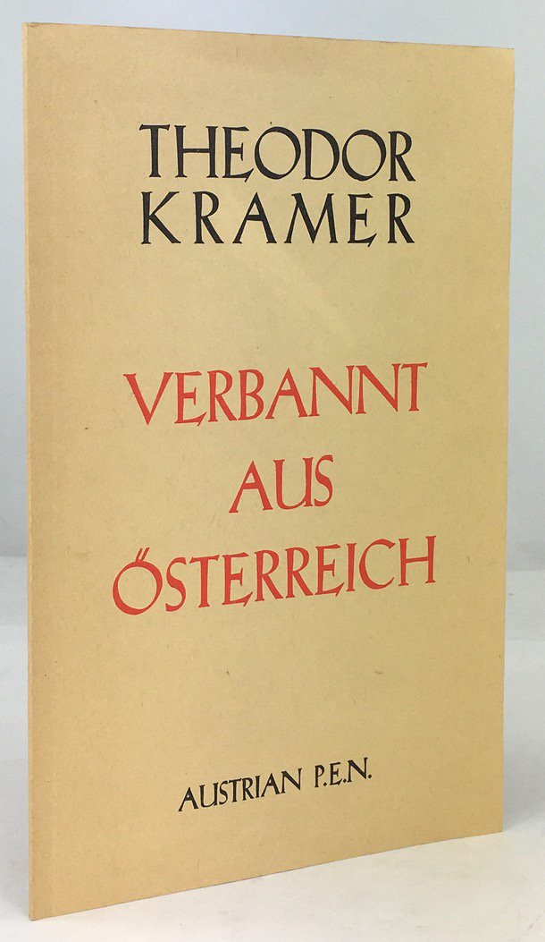 Abbildung von "Verbannt aus &Ouml;sterreich. Neue Gedichte. (= Neudruck der Originalausgabe London 1943.)"