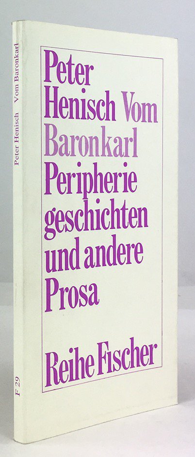 Abbildung von "Vom Baronkarl. Peripheriegeschichten und andere Prosa."