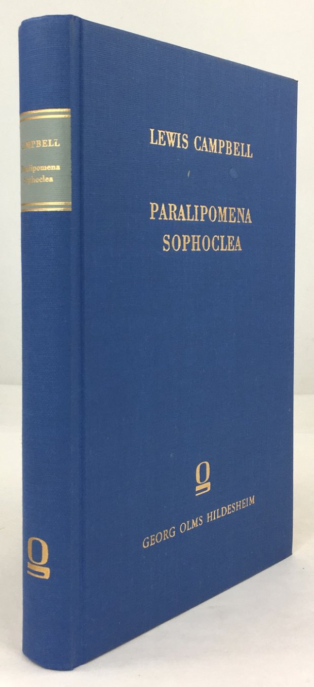 Abbildung von "Paralipomena Sophoclea. Supplementary Notes on the Text and Interpretation of Sophocles."