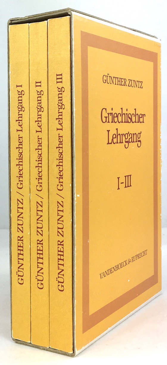 Abbildung von "Griechischer Lehrgang. (3 B&auml;nde). Bd. I: Lektionen. Mit 10 Abbildungen..."